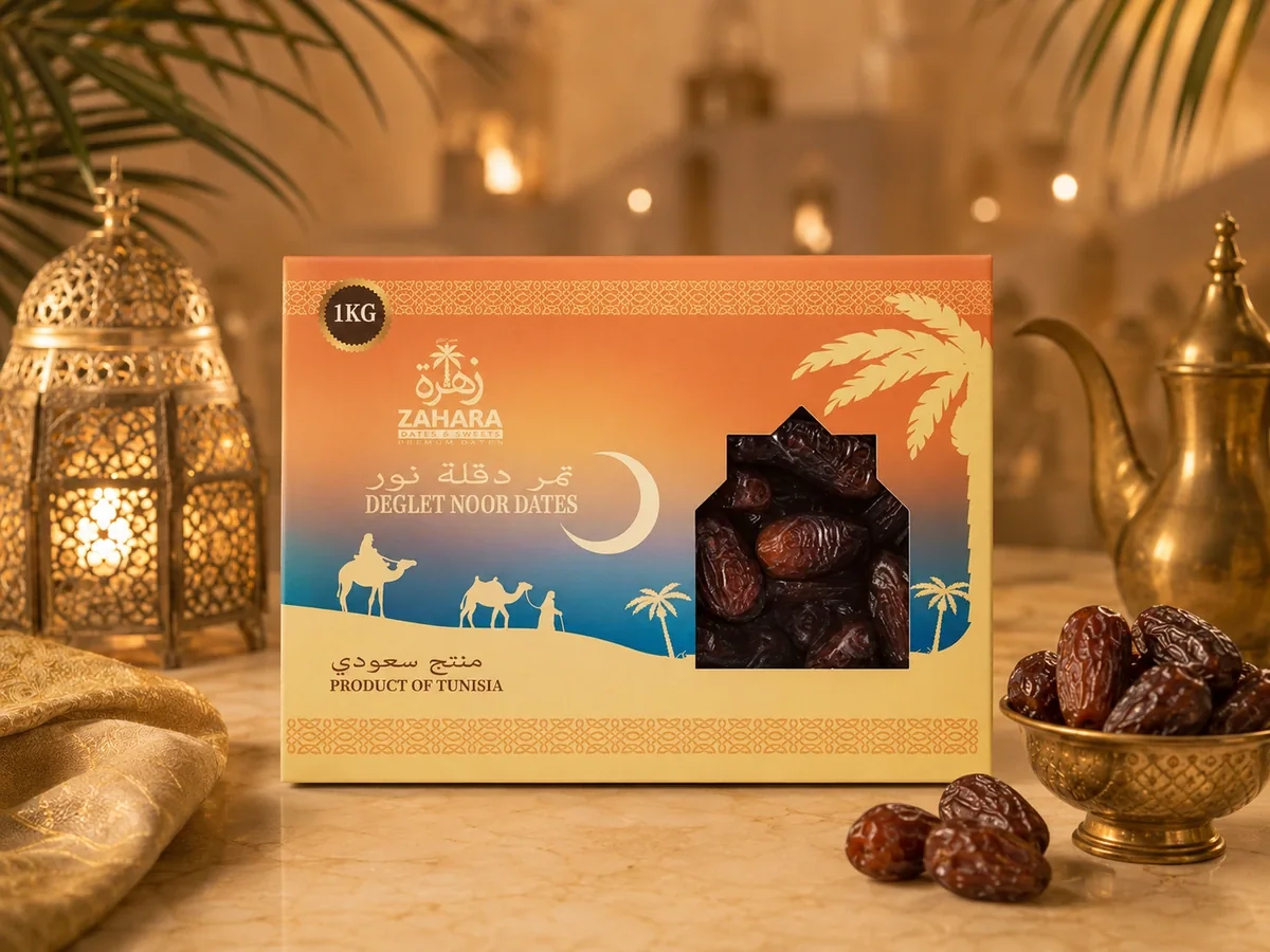 Deglet Noor Dates — 1 kg gift box