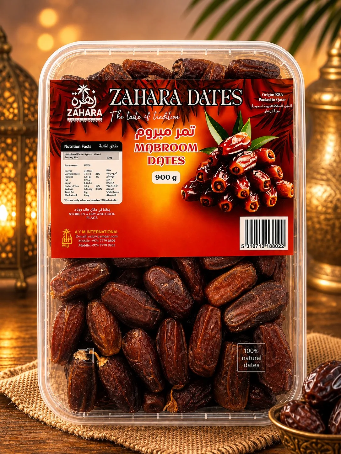 ZAHARA MABROOM DATES — 900 g retail pack